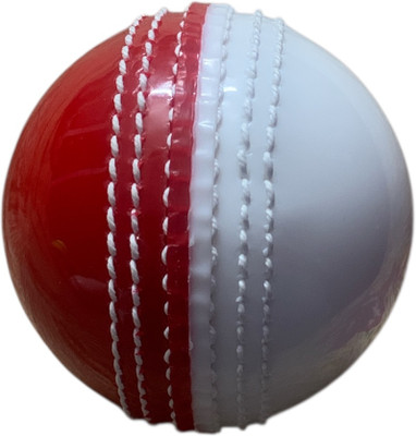 EmmEmm Premium 2 in 1 Red White Stitched Pvc True Bounce Cricket Ball Cricket Synthetic Ball(Standard, Pack of 1)