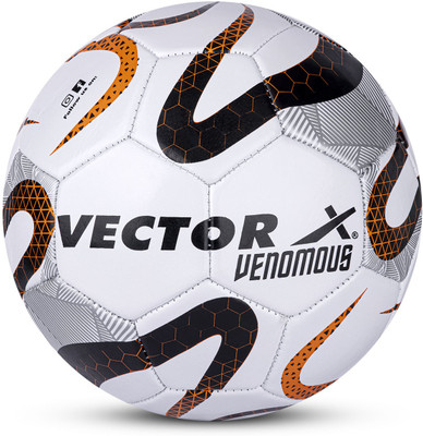 VECTOR X 32 Panel Venomous PVC Machine Stitched Soccer Football - Size: 5(Standard, Pack of 1)