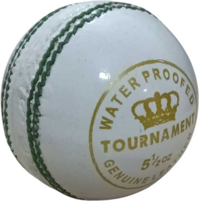 LSISPORTS 4 PANEL WHITE TOURNAMENT CCRICKET LEATHER BALL, Cricket Leather Ball(Standard, Pack of 1, White)