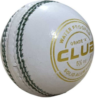 LSISPORTS 2 panel club whitemcricket leather ball Cricket Leather Ball(Standard, Pack of 1, White)