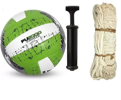 HASS Pu green vollyball kit Volleyball - Size: 4(Standard, Pack of 3, Green)