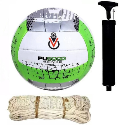 clark green pu+cotten net+pump op8 Volleyball - Size: 4(Standard, Pack of 1)
