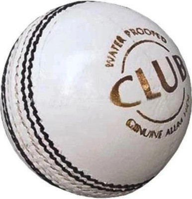 Cricketkingdom CLUB CRICKET BALL, WHITE LEATHER BALL, Cricket Leather Ball(Standard, Pack of 1, White)