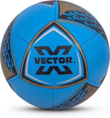 VECTOR X THRILL 16 Panel EMBOSSED TPU Machine Stitched Match|Training|Practice Soccer Football - Size: 5(Standard, Pack of 1, Blue)