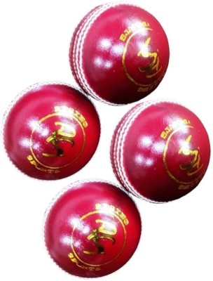 WINGSSPORTS Leather Cricket Ball Solid Quality Red Colour (Pack of 4) Cricket Leather Ball(Pack of 4)