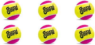 LaserGuru Heavy Cricket Tennis Ball(Standard, Pack of 6, Multicolor)