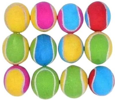 Fit-X Tennis Ball Tennis Ball(Kids, Pack of 12, Multicolor)
