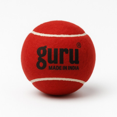 Guru Heavy Cricket Tennis Ball(Standard, Pack of 1, Maroon)