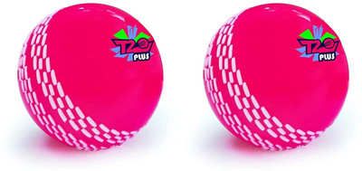 Jaspo T-20 Plus Practice Cricket Ball/Wind Balls for - Indoor & Outdoor Street & Beach Cricket Synthetic Ball(Standard, Pack of 2, Pink)
