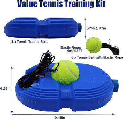 Cookzella Tennis Trainer Rebound Ball (No Racket Included) Tennis Kit Tennis Kit