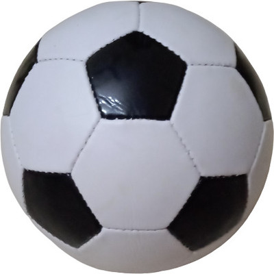 Prathnna solid synthetic Football - Size: 2(Pack of 1) Football - Size: 3(Kids, Pack of 1, White, Black)