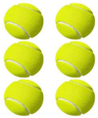 HACKERX XCVI- Green color Cricket Tennis Ball Light Weight Balls ( 6 Balls Pack) h30 Cricket Tennis Ball(Standard, Pack of 6)