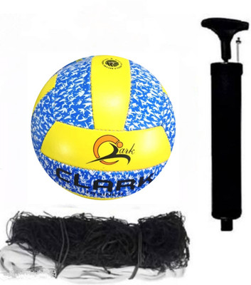 clark yb pu volleyball with net and air pump xc22 Volleyball - Size: 4(Standard, Pack of 1)