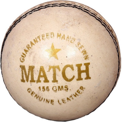 Dinetic Best Quality Match__ Cricket Leather Ball(Standard, Pack of 1, White)