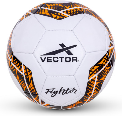VECTOR X Fighter PVC Machine Stitched Football For Match | Training | Practice Football - Size: 5(Standard, Pack of 1)