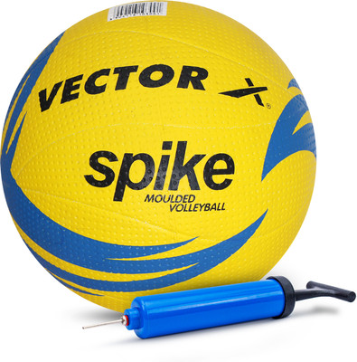 VECTOR X Spike With Pump Volleyball - Size: 4(Standard, Pack of 1)