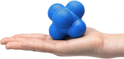 LCARNO Hexagonal Reaction Ball, Rubber Reaction Bounce Balls, Speed Reflex Training Reaction Ball(Standard, Pack of 1)