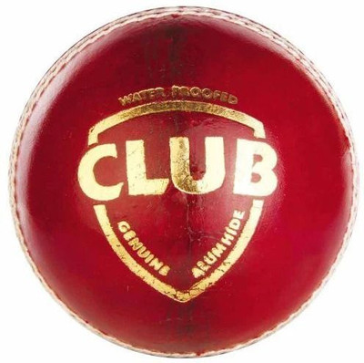 PEECOCK CORPORTATIONS Pure Leather Water Proof Hard_PEECORP Cricket Leather Ball(Standard, Pack of 1, Red)