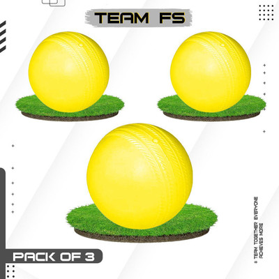 STYRKR Light Weight Tennis Ball-056 Cricket Tennis Ball(Kids, Pack of 3, Yellow)