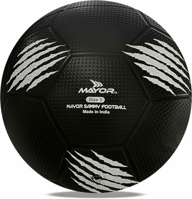 MAYOR Sammy-3 Football - Size: 3(Kids, Pack of 1, Black)
