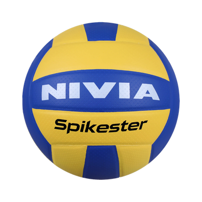 NIVIA Spikester (Encounter) Volleyball - Size: 4(Standard, Pack of 1, Blue, Yellow)