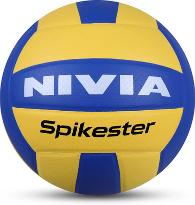 NIVIA Spikester (Encounter) Volleyball - Size: 4(Standard, Pack of 1, Blue, Yellow)
