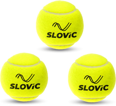 SLOVIC Lightweight & Long-Lasting Tennis & Cricket Balls | Perfect for Beginners & Pros Cricket Tennis Ball(Standard, Pack of 3, Green)