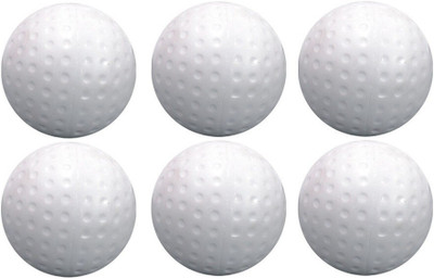 Owlix Dimple Hockey Ball(Standard, Pack of 6, White)