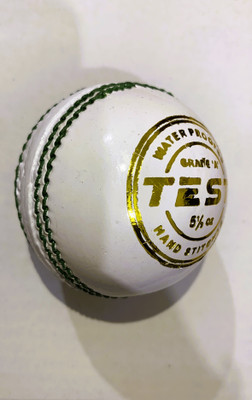 Cricketkingdom TEST CRICKET BALL, WHITE LEATHER BALL, Cricket Leather Ball(Standard, Pack of 1, White)
