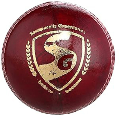 SG Shield 30 Red Cricket Leather Ball(Standard, Pack of 1)