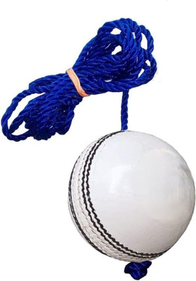 HACKERX Leather Hanging Ball Heavy Practice-Ball for Senior Players (150Gm-170Gm Each) Cricket Training Ball(Standard, Pack of 2, White)