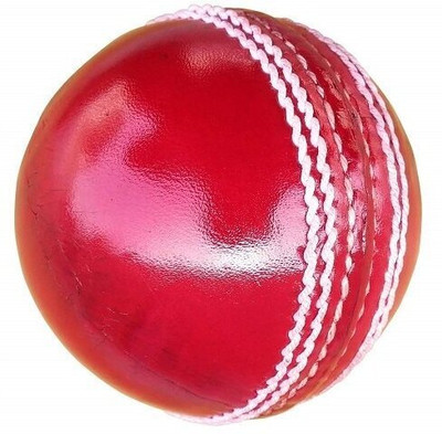 GEMSPORTS 1 Cricket Leather Ball(Standard, Pack of 1, Red, Black)