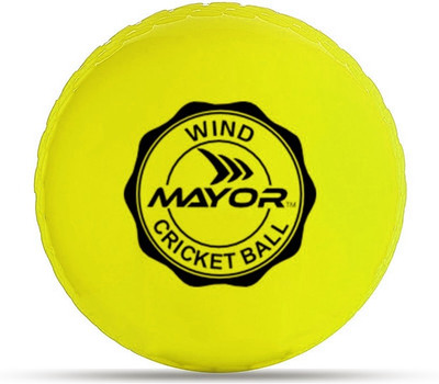 MAYOR Street Cricket Ball Soft Ball for PVC and Wooden Cricket Bat Cricket Tennis Ball(Standard, Pack of 1, Green)