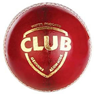 Peecock Corportation Club Red Ball Cricket Leather Ball(Standard, Pack of 1, Red)