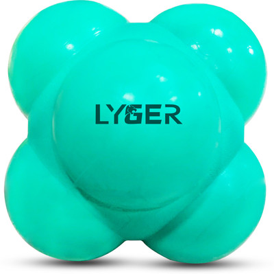 LYGER Reaction Ball For Hand Eye Coordination To Improve Agility| Reflex Training Ball Throw Ball - Size: 3(Standard, Pack of 1, Green)