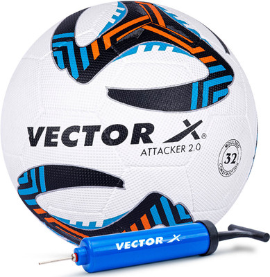VECTOR X Attacker 2.0 With Pump Football - Size: 5(Standard, Pack of 1)