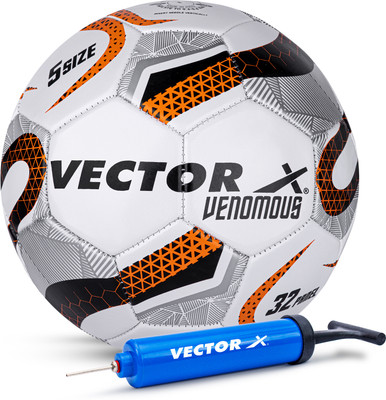 VECTOR X VENOMOUS Ball Pump Football - Size: 5(Standard, Pack of 1)