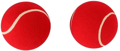 coscocricket Royal Industries Power Serve Red Cricket Rubber Ball(Standard, Pack of 2, Red)