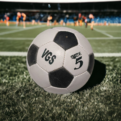 VGS Exclusive Rugby Black & White Football - Size: 5(Standard, Pack of 1)