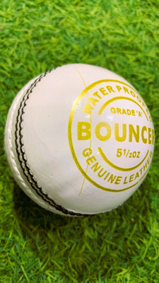 KHX HUB BOUNCER CRICKET BALL Cricket Leather Ball(Standard, Pack of 1, White)