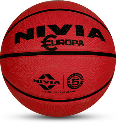 NIVIA EUROPA Basketball - Size: 5(Kids, Pack of 1)