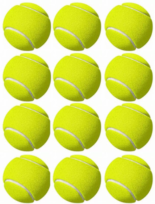 HOC Tennis Cricket Ball , Cricket Tennis Ball Light Weight Cricket Tennis Ball(Standard, Pack of 12, Green)
