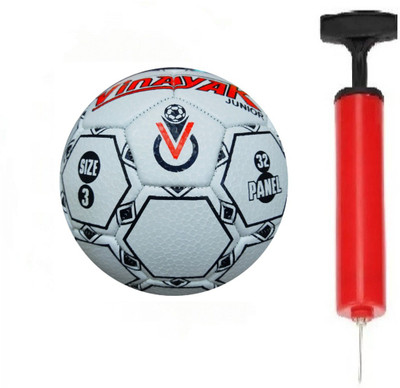 clark kids white football size 3 with air pump TY13 Football - Size: 3(Kids, Pack of 1)
