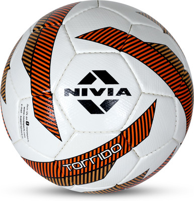 NIVIA Torrido Football - Size: 4(Kids, Pack of 1, White, Orange)