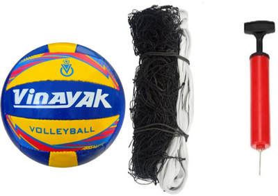 clark vinayak yb pu volleyball size 4 with net and air pump Volleyball - Size: 4(Standard, Pack of 1)