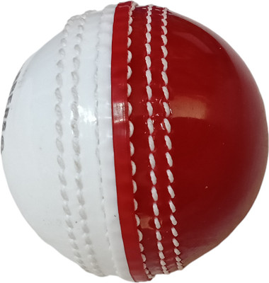 Garg Enterprises INCREDIBLE BALL DOUBLE COLOR RED/WHITE Cricket Training Ball(Standard, Pack of 1)