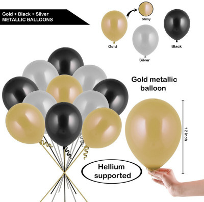 Tejal Trader Solid New-01-trader-balloonssss129_PBBS Balloon(Gold, Pack of 51)