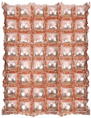 Hippity Hop Solid Tinsel Square shape Foil Curtain for Birthday, Anniversary RoseGold Balloon Balloon(Gold, Pack of 1)