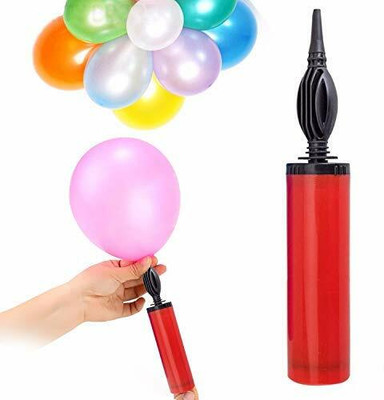 Nirvic Balloon Manual Hand Pump For Latex Foil, Helium Air Animal Rubber(Multicolor) Balloon Pump(Multicolor)