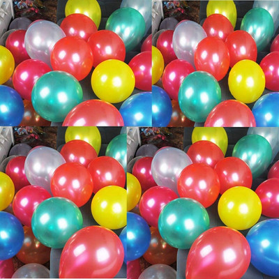 Kaliram & Sons Solid SUPPER PREMIUM QUALITY OF 50 METALLIC MULTI COLOR LARGE BALLOONS Balloon(Multicolor, Pack of 50)